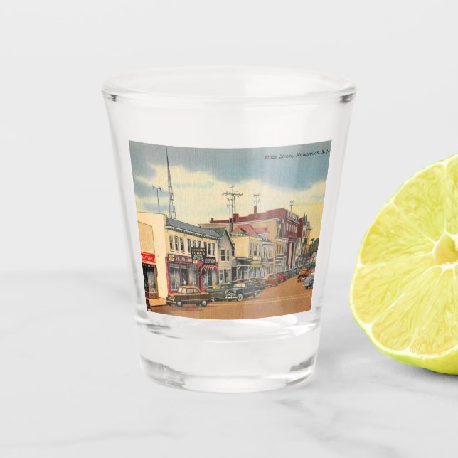 Vaso De Chupito Manasquan NJ, Main St, Vintage (Anverso)
