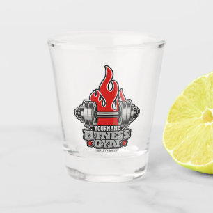 Vaso De Chupito Mancuernas de levantamiento de pesas personalizada