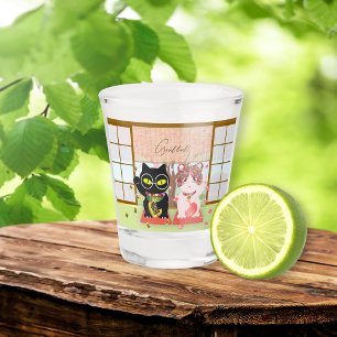 Vaso De Chupito Maneki Neko Lucky Poiluna