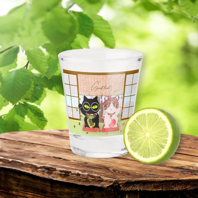 Vaso De Chupito Maneki Neko Lucky Poiluna (Maneki Neko Lucky Poiluna Shot Glass)