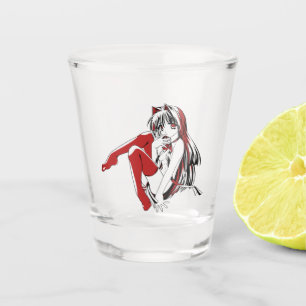 Vaso De Chupito Manga de R & B, Anime Furry de Gata Chica Loli