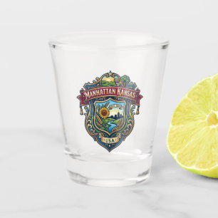 Vaso De Chupito Manhattan, Kansas EE. UU.