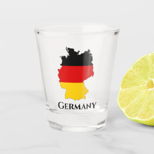 Vaso De Chupito Mapa de bandera alemana