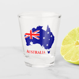 Vaso De Chupito Mapa de bandera australiana