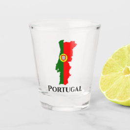 Vaso De Chupito Mapa de bandera portuguesa