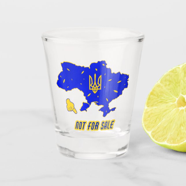 Vaso De Chupito Mapa de Ucrania (Anverso)