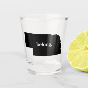 Vaso De Chupito Mapa del estado de Nebraska Belong