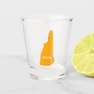 Vaso De Chupito Mapa del estado de New Hampshire Belong