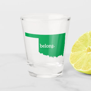 Vaso De Chupito Mapa del estado de Oklahoma Belong