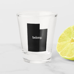 Vaso De Chupito Mapa del estado de Utah Belong