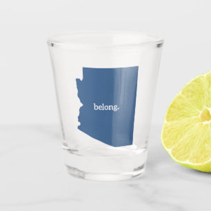 Vaso De Chupito Mapa estatal de Arizona Belong