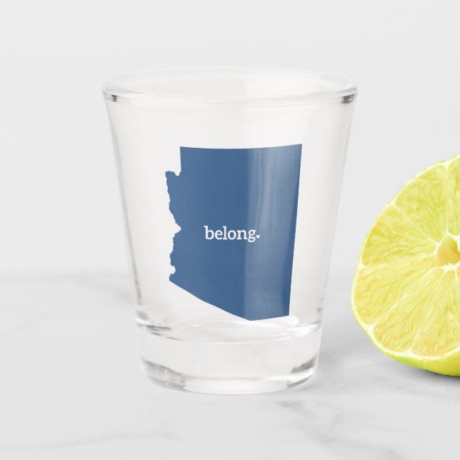Vaso De Chupito Mapa estatal de Arizona Belong (Anverso)