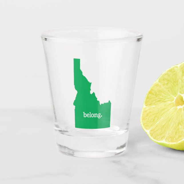 Vaso De Chupito Mapa estatal de Idaho Belong (Anverso)
