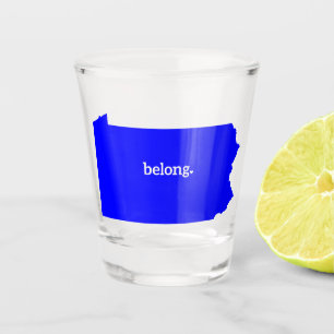 Vaso De Chupito Mapa estatal de Pennsylvania Belong