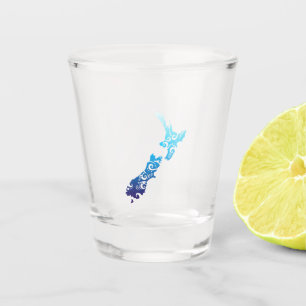 Vaso De Chupito Mapa maorí de Nueva Zelanda Tattoo regalo idea