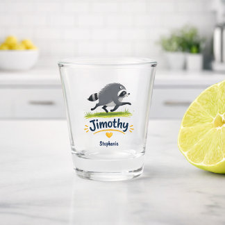 Vaso De Chupito Mapache Viral Jimothy Divertido Panda Basura Vida