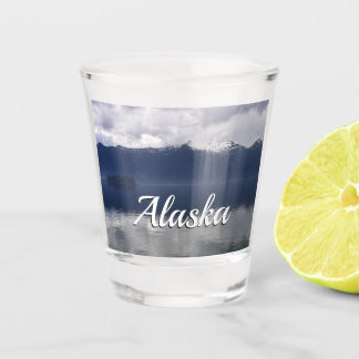 Vaso De Chupito Mar de Alaska en tonos azules