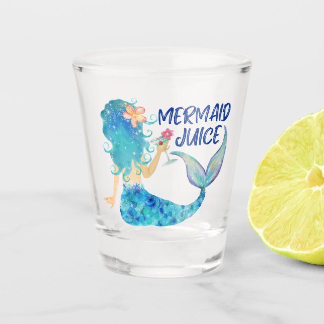 Vaso De Chupito Mar de la sirena | Jugo de Sirena (Anverso)