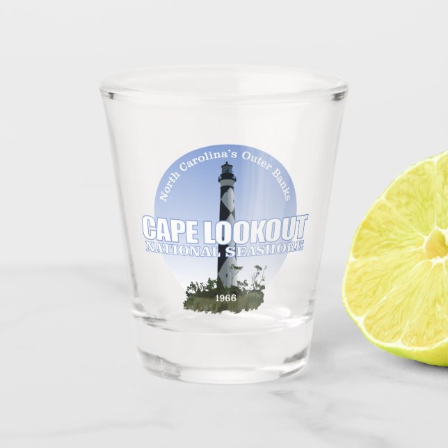 Vaso De Chupito Mar Nacional de Cabo Lookout (Anverso)