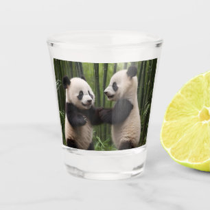 Vaso De Chupito Maravillas caprichosas: Los bebés pandas juegan en