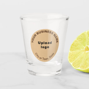 Vaso De Chupito Marca de negocios ligera de redondeo en vidrio cal