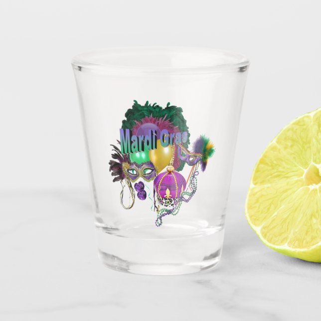 Vaso De Chupito Mardi Gras (Anverso)