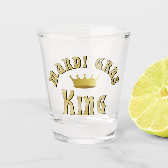 Vaso De Chupito Mardi Gras King (Anverso)
