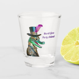Vaso De Chupito Mardi Gras Steampunk Fiesta Animal Alligator
