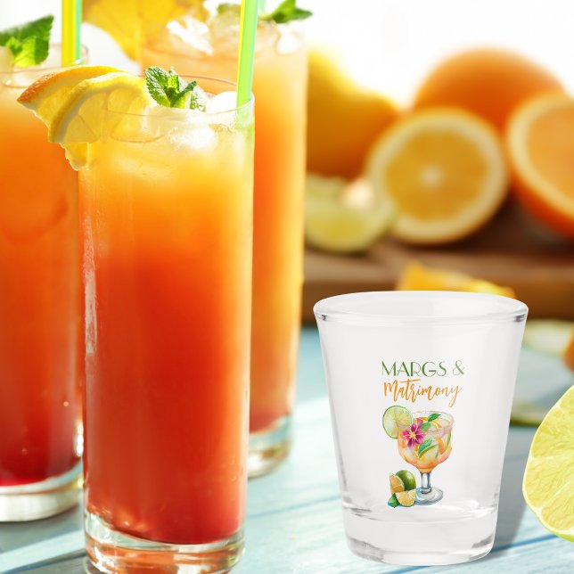 Vaso De Chupito Margs and Matrimony Tequila & Fiesta Bachelorette (Subido por el creador)