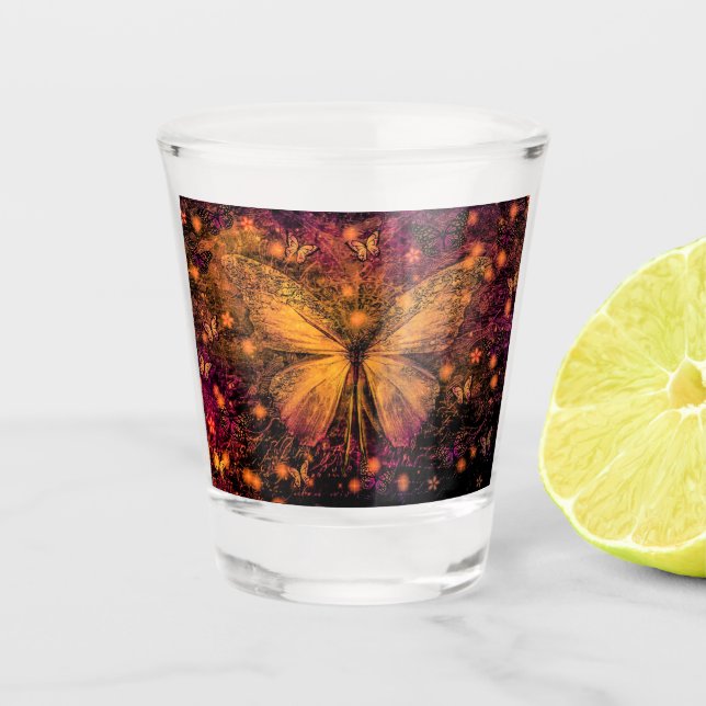 Vaso De Chupito Mariposa (Anverso)