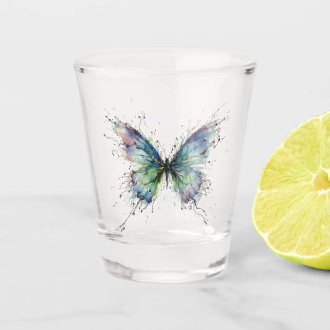 Vaso De Chupito Mariposa (Anverso)