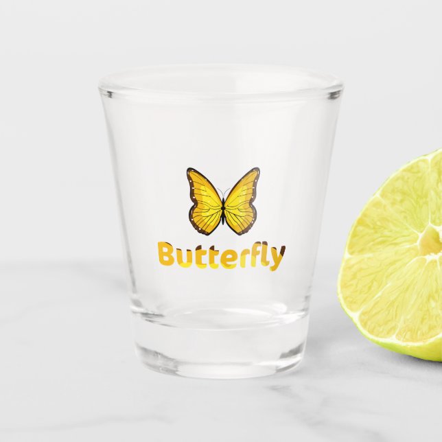 Vaso De Chupito Mariposa (Anverso)
