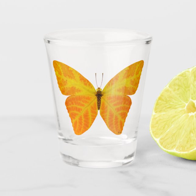 Vaso De Chupito Mariposa Aspen Leaf 3 (Anverso)