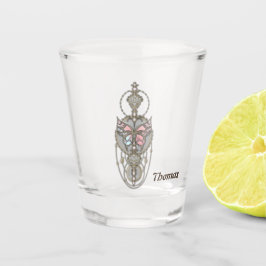 Vaso De Chupito Mariposa estilizada