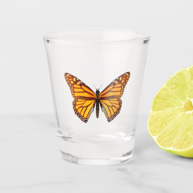 Vaso De Chupito Mariposa monarca (Anverso)