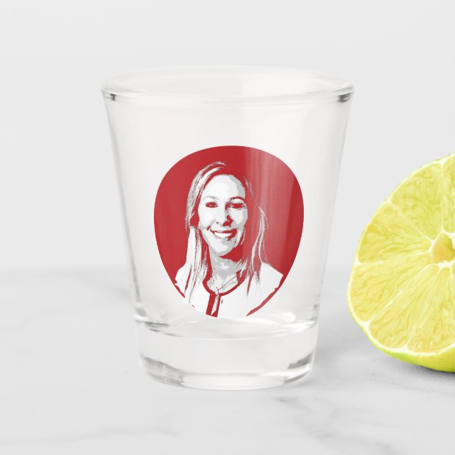 Vaso De Chupito Marjorie Taylor Greene (Anverso)