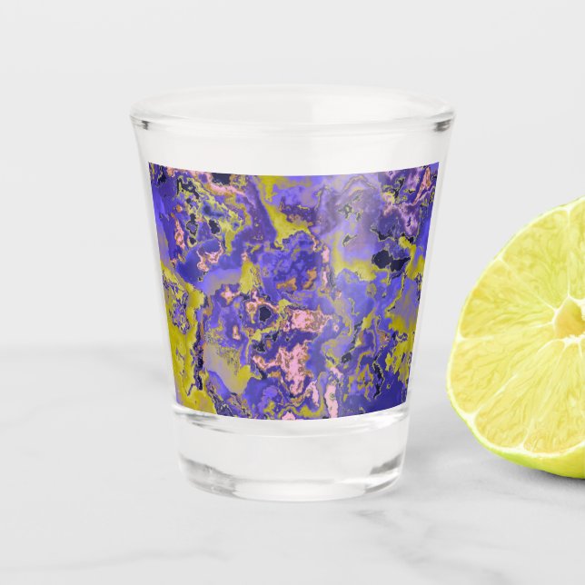 Vaso De Chupito Mármol Radioactivo (Anverso)