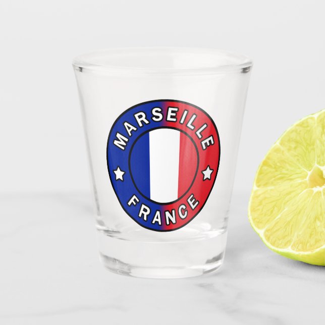Vaso De Chupito Marsella Francia (Anverso)