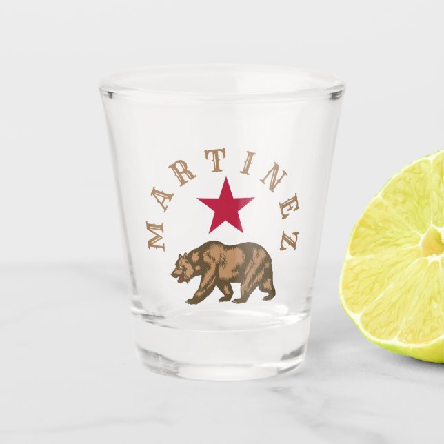 Vaso De Chupito Martinez, California Shot Glass (Anverso)