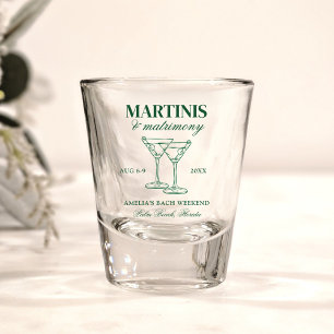 Vaso De Chupito Martinis y Matrimonia Bachelorette Weekend
