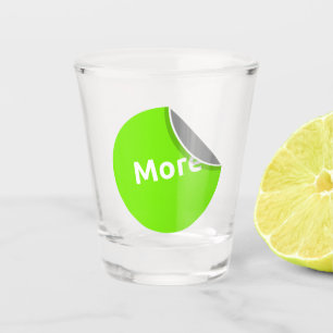 Vaso De Chupito Más vidrio de disparo de vectores al estilo Pegati