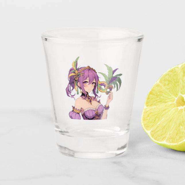 Vaso De Chupito Máscara Anime Mardi Gras (Anverso)
