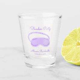 Vaso De Chupito Máscara de dormir morada Despedida de soltera Fies