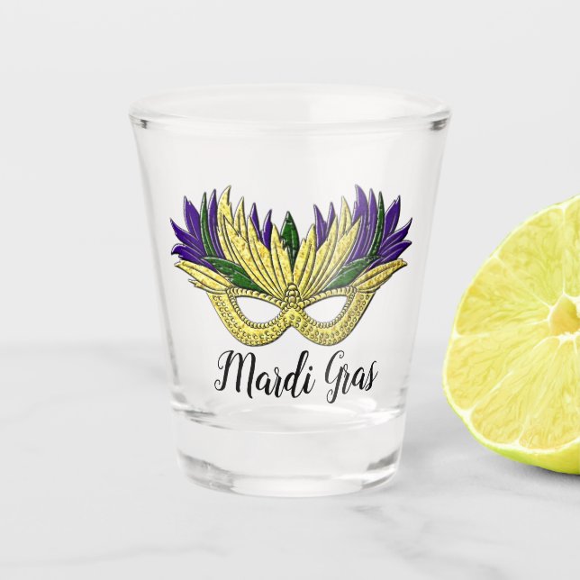 Vaso De Chupito Máscara del carnaval su texto (Anverso)