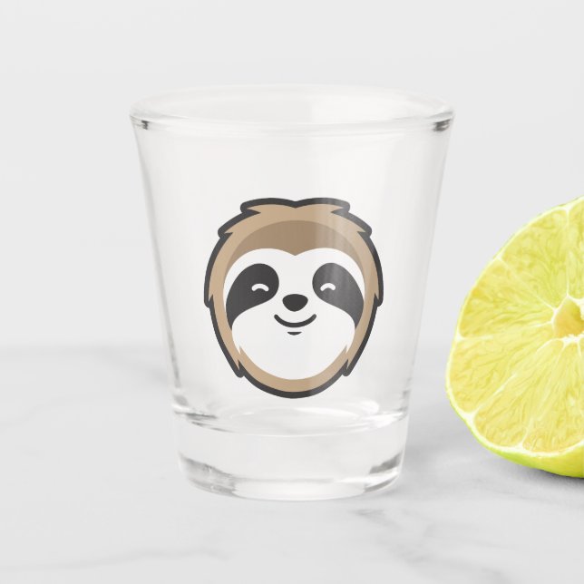 Vaso De Chupito Mascota de la pereza (Anverso)