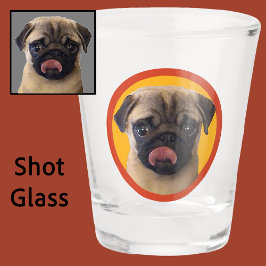 Vaso De Chupito Mascota lindo Pug Perro Perro Perro Perro Fotograf