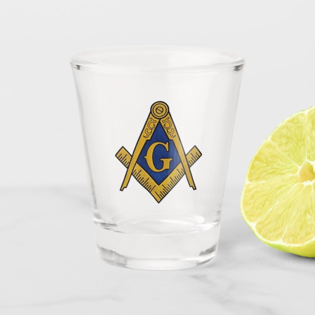 Vaso De Chupito Masonic Gifts Masonic Compass Mason (Anverso)