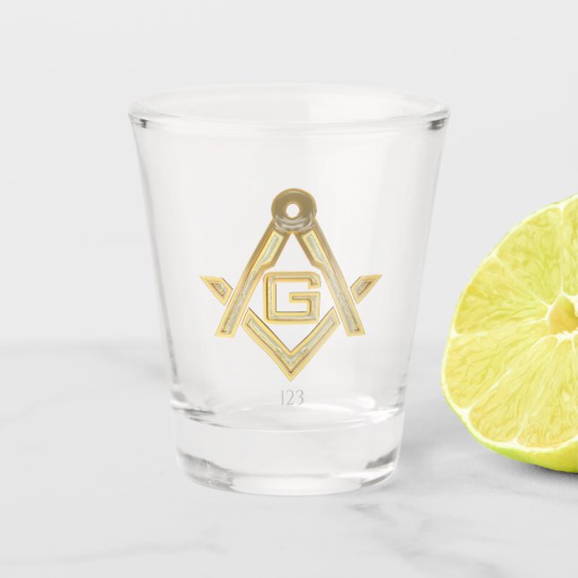 Vaso De Chupito Masonic Golden Rush (Anverso)