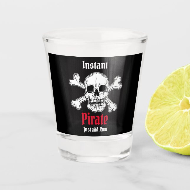 Vaso De Chupito Matraz pirata (Anverso)