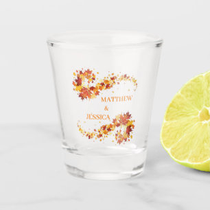 Vaso De Chupito Matrimonio de otoño personalizado Matthew & Jessic